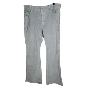 WE THE FREE Pants Womens 35 Blue Velvet Foxy Lady Curvy Stretch Bootcut Free Ppl